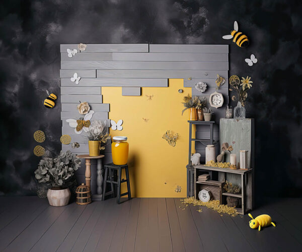 HoneyBee Theme Backdrops for Kids-Photography