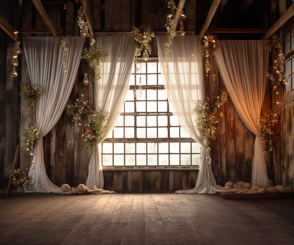 Rustic Boho Den Theme Backdrop for Maternity/Fashion