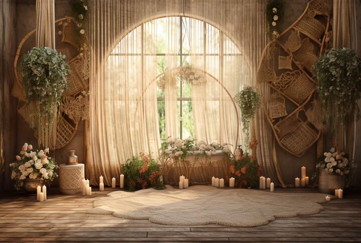 Rustic Boho Den Backdrops