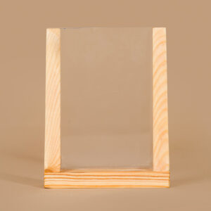 u shaped wooden frame for photos