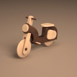 Wooden Scooter for Baby Photography